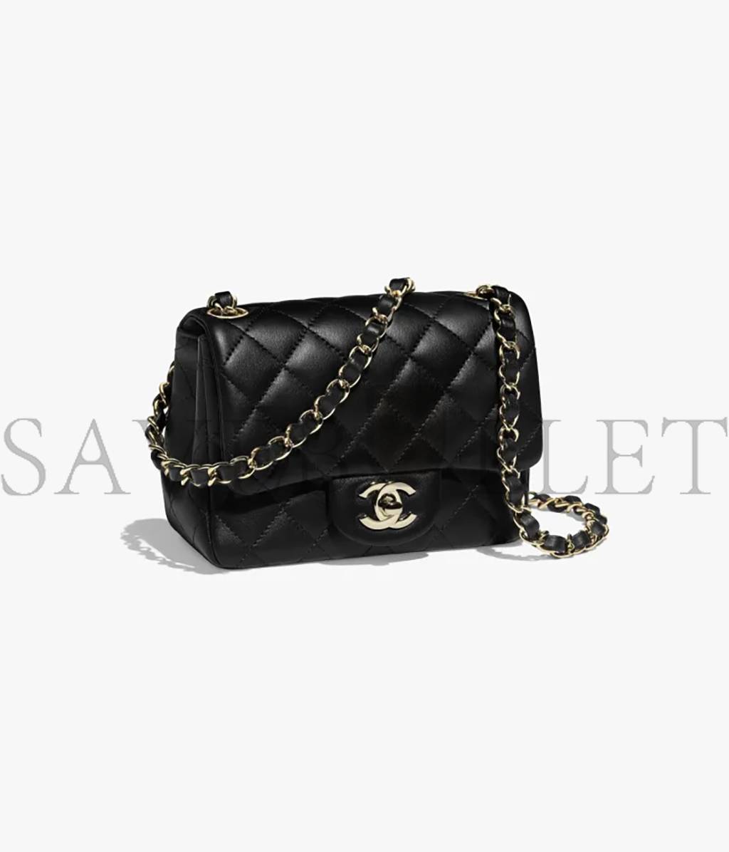 CHANEL MINI FLAP BAG GOLD HARDWARE  A35200 Y04059 94305 (13.5*17*8cm)